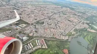 Avianca Airbus A320 despegando de Bogota El Dorado en Clase Ejecutiva