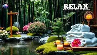 Healing of the Mind 🌿 Bamboo Water Sounds & Relaxing Music, Anxiety Relief