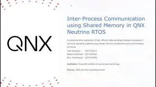 QNX Shared Memory Communication Project | Producer Consumer IPC using Mutex and Semaphores