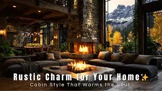 Rustic Fireplace Inspiration | Elegant Cabin Hearth & Home Decor Trends