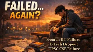 Life Lessons |An IIT Failure |B.Tech Dropout |UPSC CSE Failure |Failure in Life |Vlog From a Failure