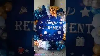 Retirement party decoration 😍best #retirement decorations #सेवानिवृत्ति @alightpartydecors9056