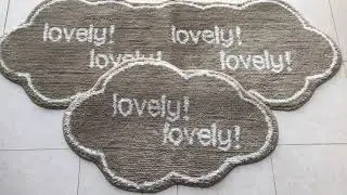 Shaped bath mat set ( kitchen set)