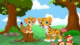 Tiger Running||Tiger Drawing||Tiger Attack@PsrYadavCartoons #cartoons Tiger My With Mother