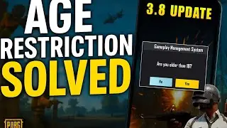 How to Fix PUBG Mobile Age Restriction in 3.8 Update | 100% Working in 5 Minutes!