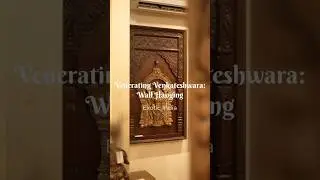 Tirupati Balaji Brass Idol in Temple Wooden Frame Wall Hanging #yt #ytshorts #balaji #tirupati