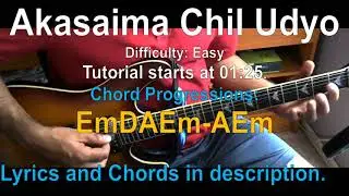 Akasaima Chil Udyo Dharti Ma Chhaya Nepali Song Guitar Chords Tutorial Lesson
