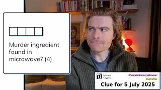 Minute Cryptic Clue 375: Murder ingredient found in microwave? (4)