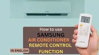 Samsung Air Conditioner Remote Buttons Explained in English