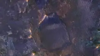 Colorful Impact Ejecta from Hargraves Crater