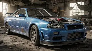 Asmr Car Restoration! Full Restoration of a Nissan Skyline GT-R from Total Disrepair to Looking New