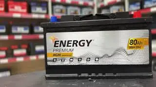 Аккумулятор ENERGY PREMIUM AGM (80 A/H), 800A R+ Обзор технических характеристик