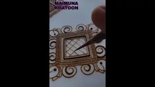 square shape mehndi design|MAIMUNA KHATOON|#shorts #trending #mehndi #viral #ytshorts #kgf #kgf2 #pm