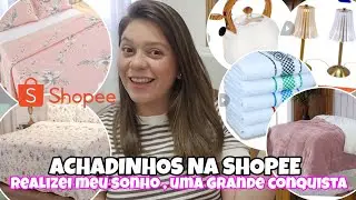 ACHADINHOS NA SHOPEE | DECORA&Ccedil;&Atilde;O,  TAPETE , COBRE LEITO |REALIZEI MEU SONHO , UMA GRANDE CONQUISTA