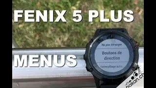 Garmin fenix 5 Plus: Navigation dans les menus et paramètres