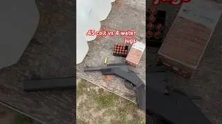 225 grain .45 colt/.410 smashes water jugs #outdoors #hunting #hornady #shorts