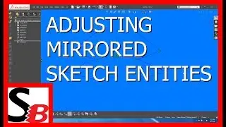 Solidworks - Adjusting mirrored sketch entities