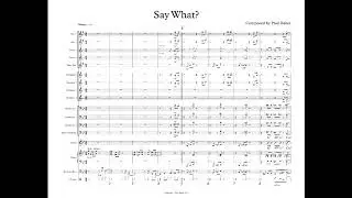 Say What? - Grade 2 swing by Paul Baker