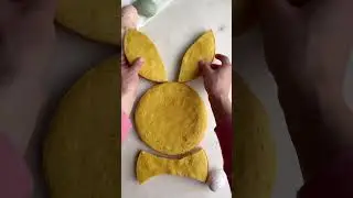 How to make a bunny cake using only 2 round pans #easterdessert #bunnycake #eastercake #recipe