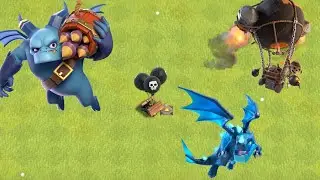 seeking air mine max vs all air troops in clash of clans