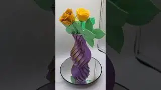 Vase and yellow roses 3D Print showcase is live! bambu Lab H2S H2C x1C p2s p1s