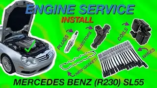 HOW TO: Install Spark Plug, Coil Pack, Valve Cover Gaskets, Injectors, PCV, + MORE in SL55 (M113K)