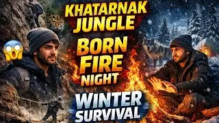 Exploring Village Jungle Day 3 | Winter Jungle Survival 🔥 Born Fire & Dangerous Challenges 🌲❄️