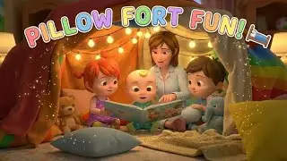 Let&rsquo;s Build a Pillow Fort 🛏️ | Cozy Fun Song for Kids | Melomelon 3D