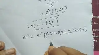 1.Particular Integral of a differential equation | CF and PI problems | PI of differential equation