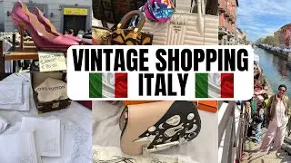 Come vintage shopping with me in Europe's biggest vintage market |Vintage shopping Italy 2025