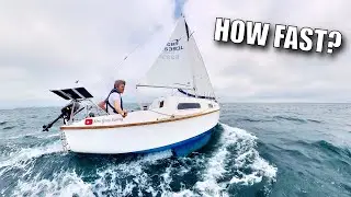SOLO ON A 21FT SAILBOAT! (Studland Bay - Cowes) | Ep.105