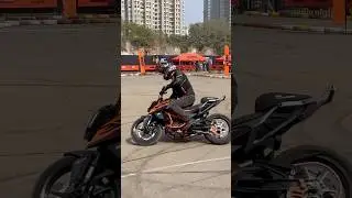 TESTING CUSTOM KTM 390 DUKE stunt bike in INDIA