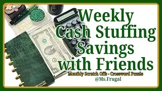 Cash Stuffing $38 | Monthly Scratch-Off & Crossword Puzzle Savings Challenge | Budget with Me