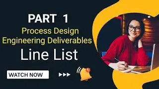 Line List | Line Sizing Calculations | Process design engineering | Chemical engineering