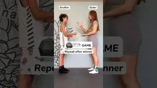 Who won this game?🤔 #game #brother #sister #viral #funny #playing #gymnast