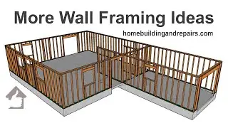 Duplex Apartment Wall Framing - Two Bedroom One Bath With Identical Floor Plan Layout