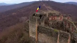 Beautifull Citadel of Soimos, Lipova by drone