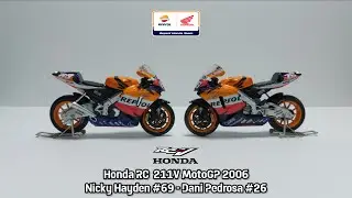 Diecast Repsol Honda Team RC 211V MotoGP 2006 Teammate Guiloy Skala 1:18