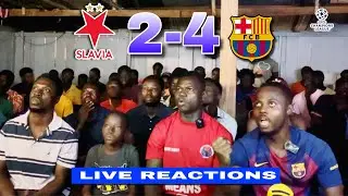 SLAVIA PRAHA 2-4 FC BARCELONA | Live match reactions 