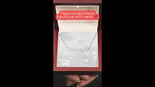 Personalized Name Necklace with Heart 💖