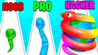 A CADA SEGUNDO A COBRA AUMENTA DE TAMANHO ATÉ FICAR GIGANTE NO SNAKE RUN!