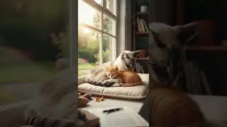 Siamese Cat Mom Gently Cares for an Injured Orange Kitten 😢🐾