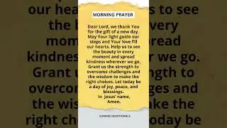 Saturday Prayer | Embrace the New Day #prayer #morningprayer