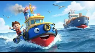 Tugboat to the Rescue | Brave Little Boat Saves the Day for Kids