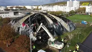 Avenir Déconstruction : Démolition de l'école de cirque de Chanteloup-les-Vignes