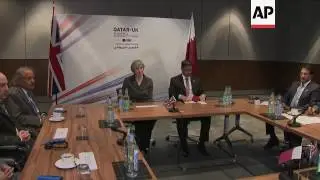 UK PM May meets Qatari trade delegation