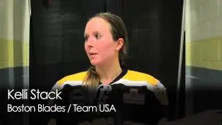 CWHL Clarkson Cup - Day 2 - Post Game Interview with Boston Blade's Kelli Stack