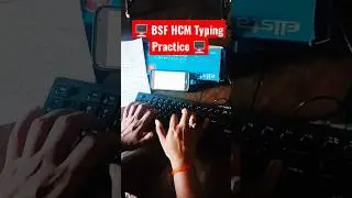 🖥️ BSF HCM Typing Practice 🖥️ BSF HCM /CISF HCM / ITBP HCM /CRPF HCM/CGL typing Testbook code-MIPXIH
