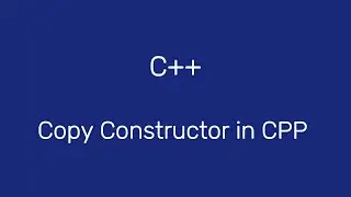 copy constructor in cpp