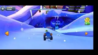 Angry birds go Hal green Bird the blue cornet ice cream sled